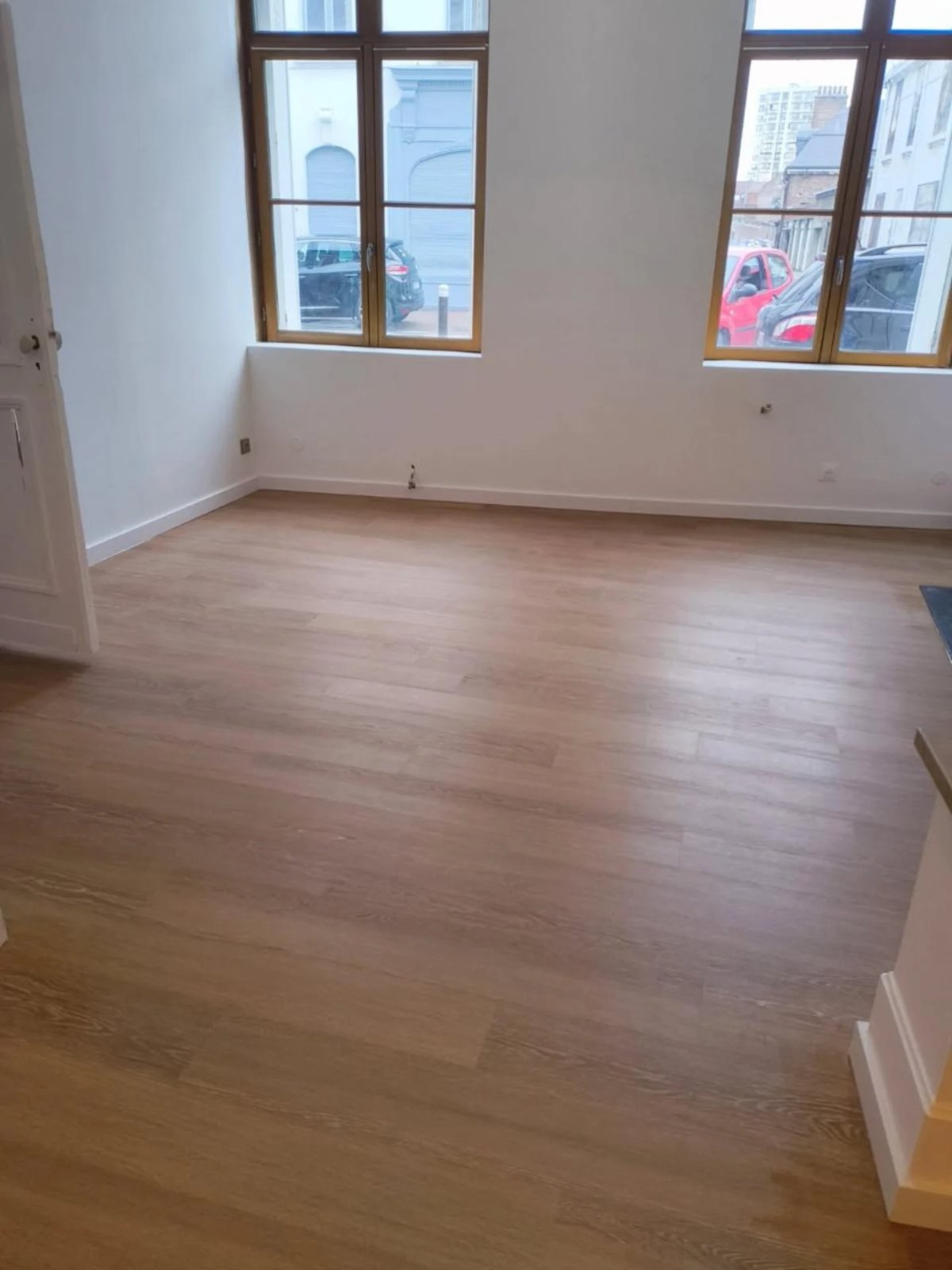 Parquet chene piece, réalisation Menuiserie Winne