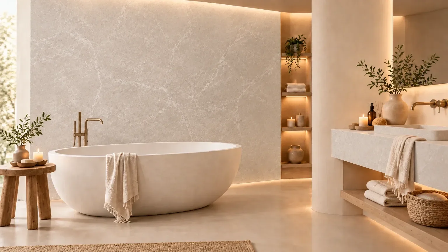 relooking-salle-de-bain Salle de bain habillée de film effet pierre