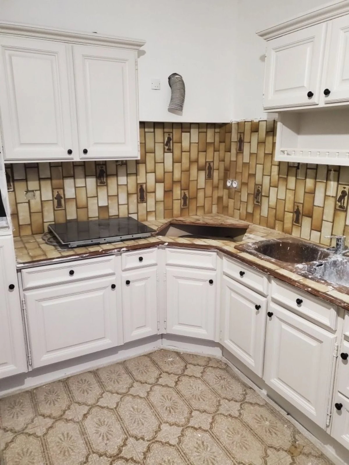 Renovation cuisine credence, réalisation Menuiserie Winne