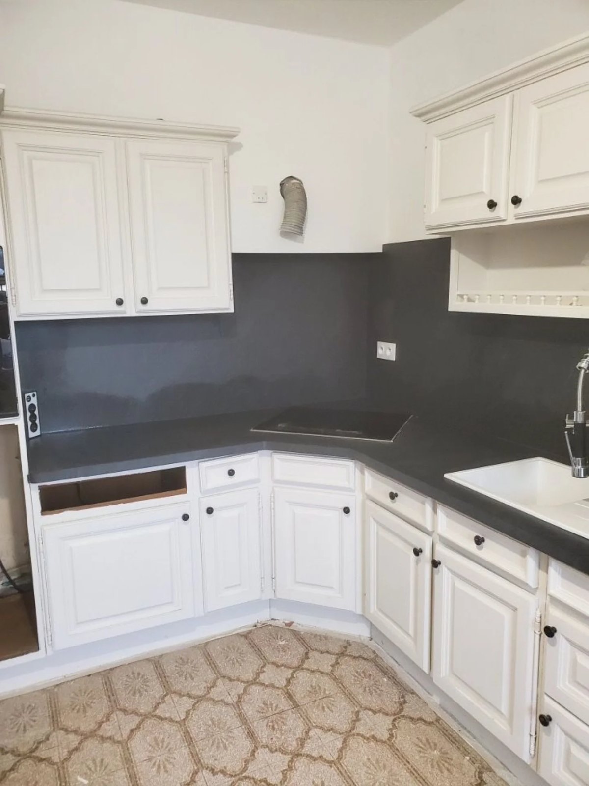Renovation cuisine plan travail, réalisation Menuiserie Winne
