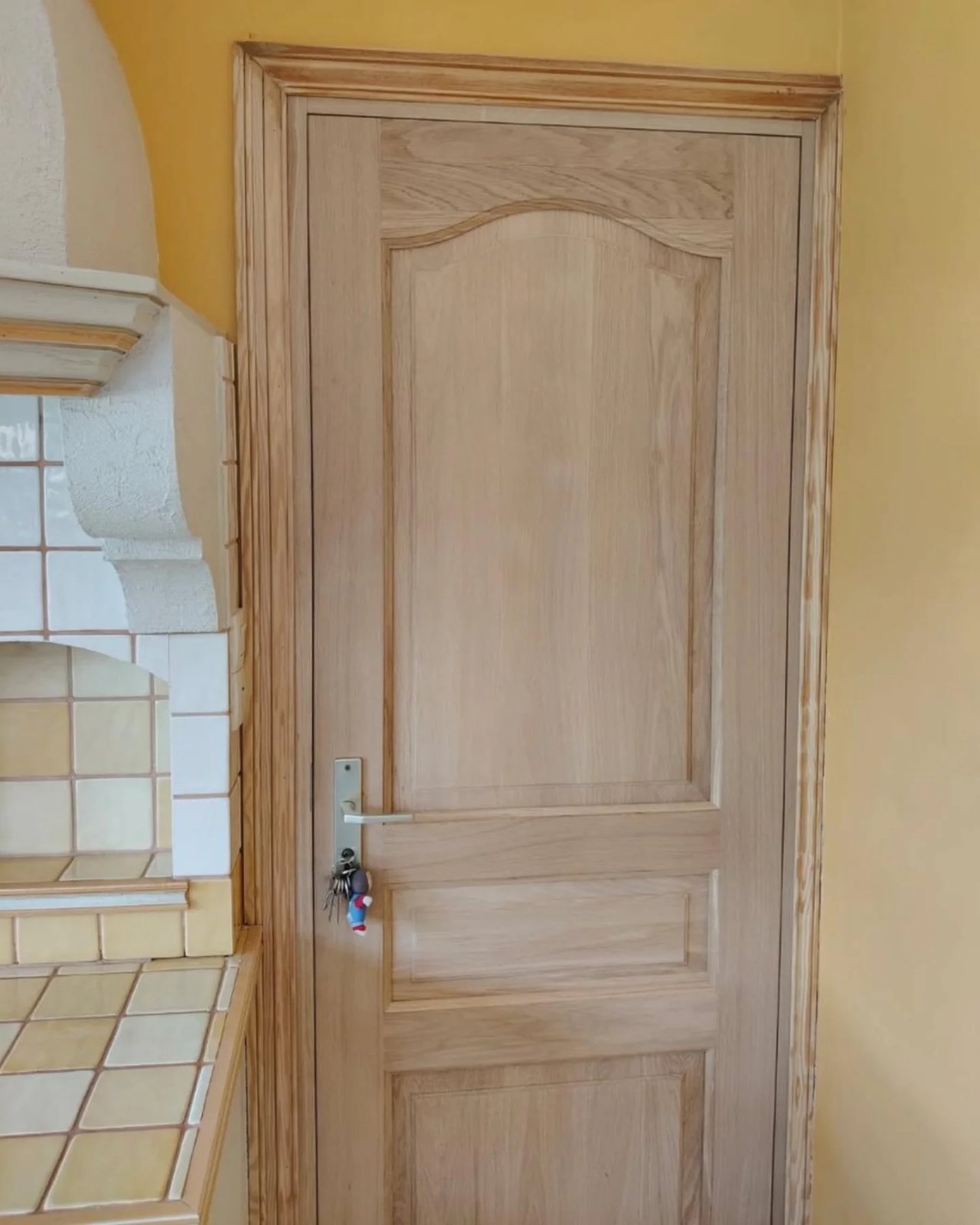 Renovation porte bois 2, réalisation Menuiserie Winne