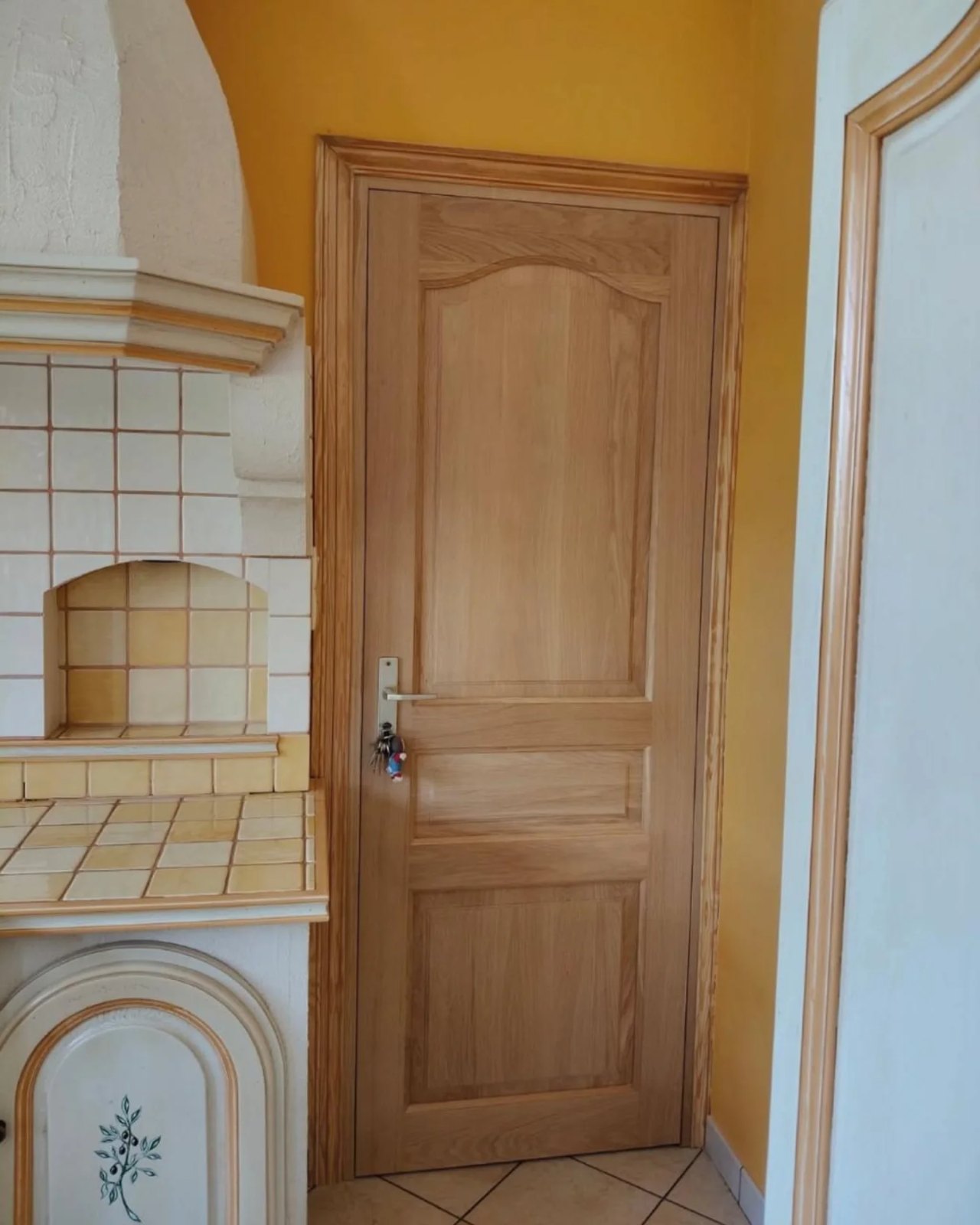 Renovation porte bois, réalisation Menuiserie Winne