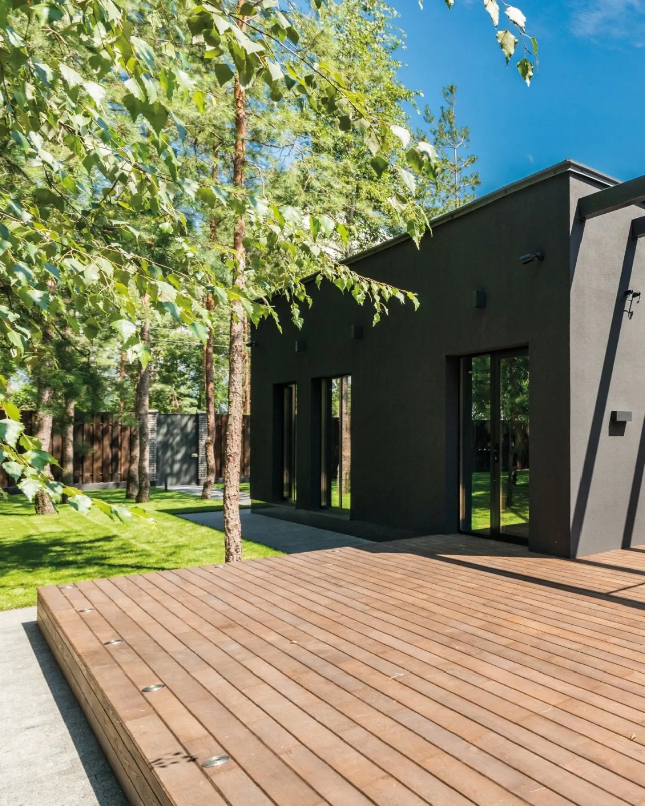 Terrasse bois maison, réalisation Menuiserie Winne